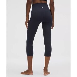 Navy Lululemon Align 21" High-Rise Crop‎ Leggings
